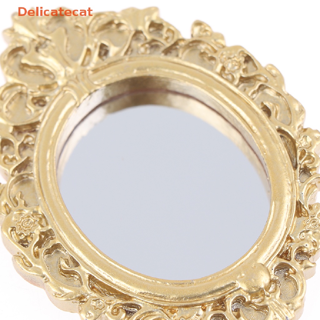 Gương Treo Tường Trang Trí Nhà Búp Bê Tỉ Lệ 1 / 12