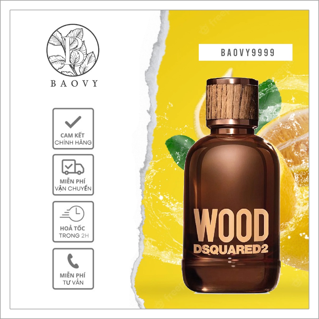 ✨ Nước Hoa Nam DSQUARED² Wood Pour Homme EPD 10ml