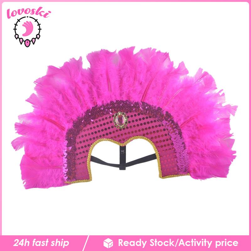 Phụ Kiện Cài Tóc Lông Vũ Thời Trang Dùng Biểu Diễn Sân Khấu
