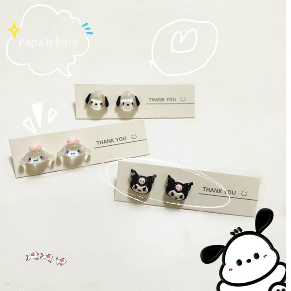 Khuyên tai MANYUE thiết kế kiểu Kulomi Nhật Bản dễ thương chất lượng cao làm quà tặng cho nữ