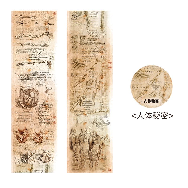 Cuộn Băng Keo Dán Trang Trí Sổ Tay diy Phong Cách Retro Sáng Tạo