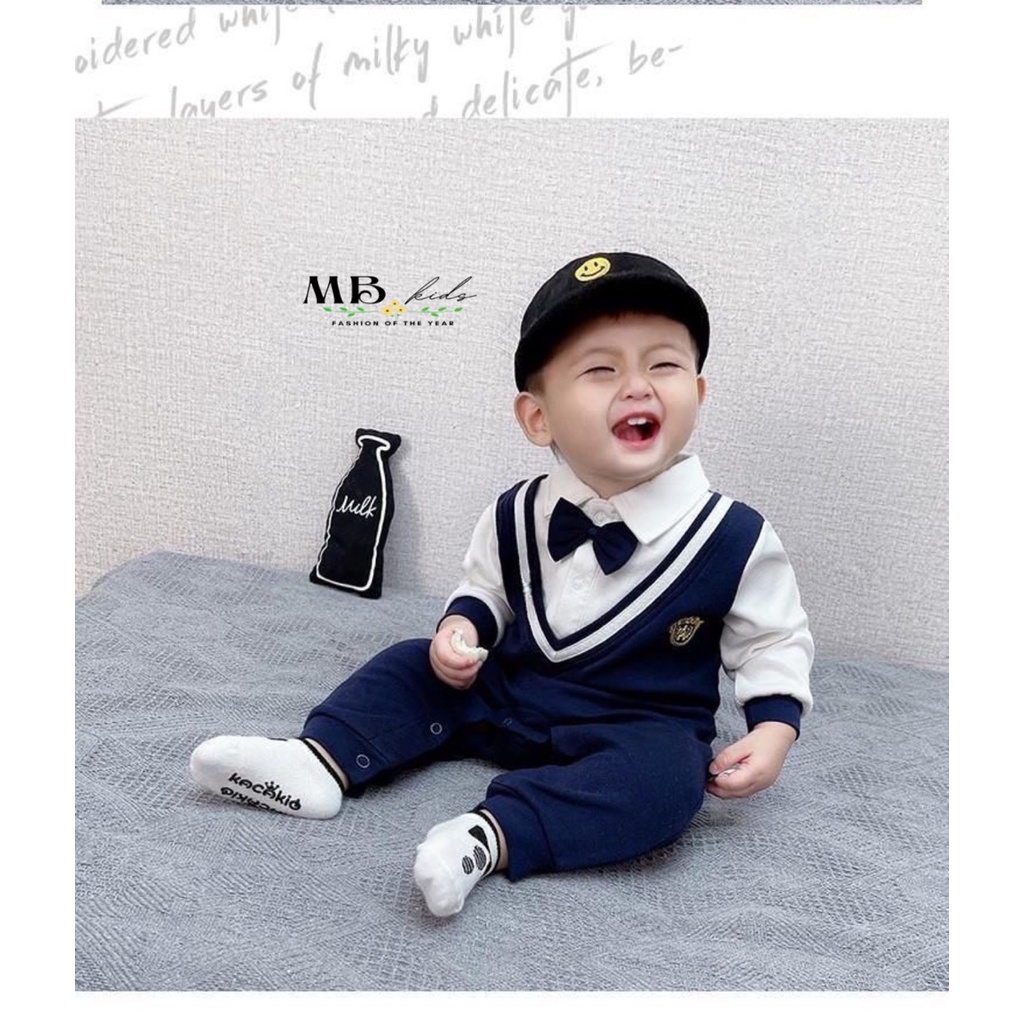 SALE BODY CÔNG TỬ BÉ TRAI DÀI TAY CAO CẤP SIZE 4-15KG