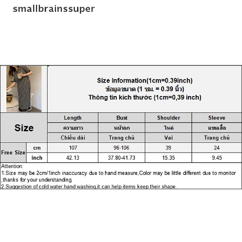 Đầm Midi Tay Ngắn Họa Tiết Sọc Đơn Giản Thời Trang Mùa Hè Cho Nữ