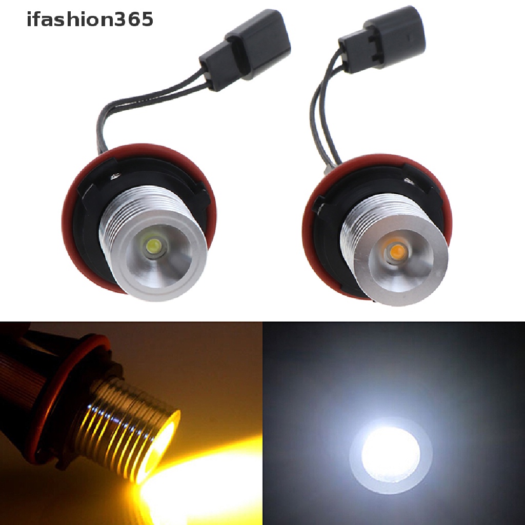 1 Đèn LED Mắt Thiên Thần ifashion365 E39 E60 E87 X5 Ánh Sáng Trắng Vàng