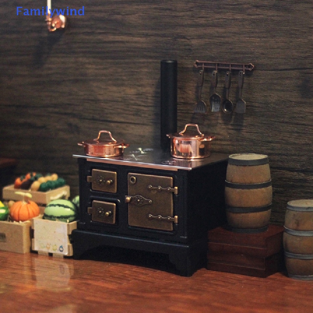 Mô Hình Bếp Lò Mini Tỉ Lệ 1: 12 Dùng Để Trang Trí Nhà Búp Bê