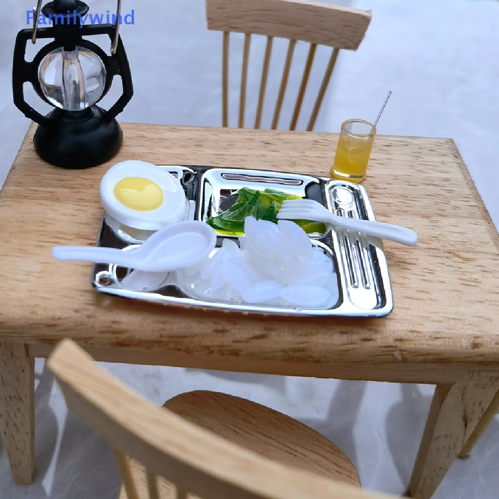 1 Set Mô Hình Bữa Ăn Tối Trang Trí Nhà Búp Bê DIY