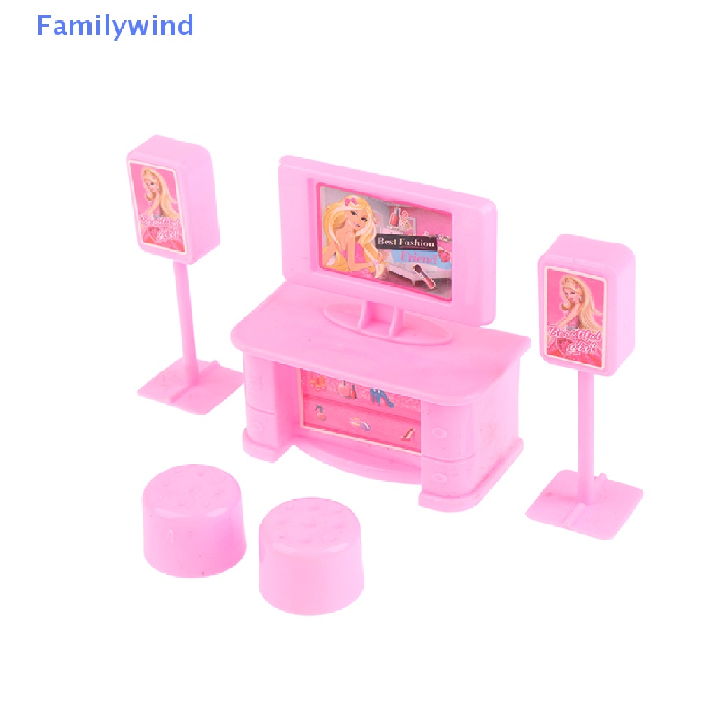 Set 5 Mô Hình TV Tỉ Lệ 1: 12 Dùng Để Trang Trí Nhà Búp Bê