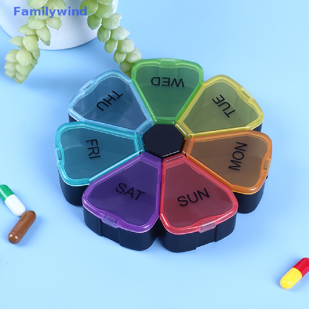 Hộp Đựng Thuốc 7 Ngăn Bằng Nhựa Tiện Dụng Mang Theo Du Lịch