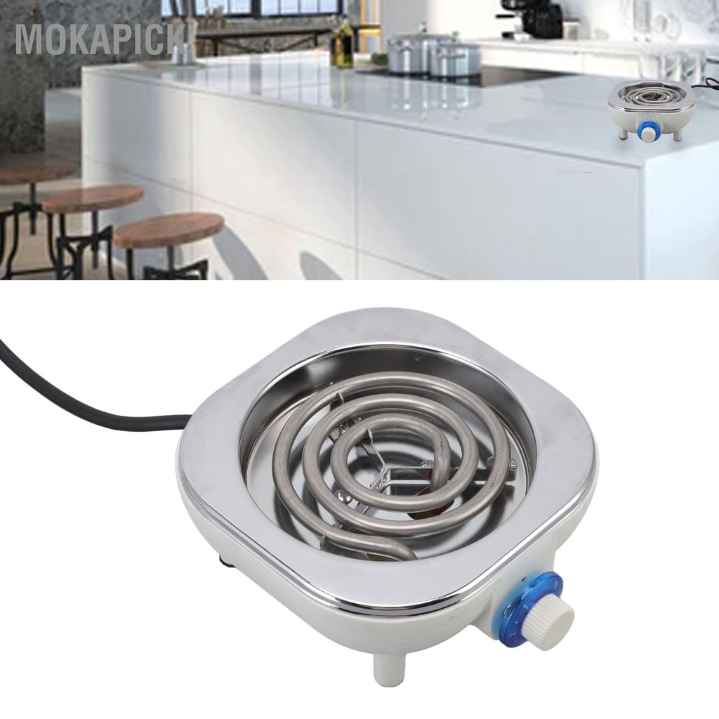 Mokapick Bếp Điện Di Động 500W Thao Tác Dễ Dàng An Toàn Ứng Dụng Rộng Rãi Đầu Cắm EU 220 Đến 240V