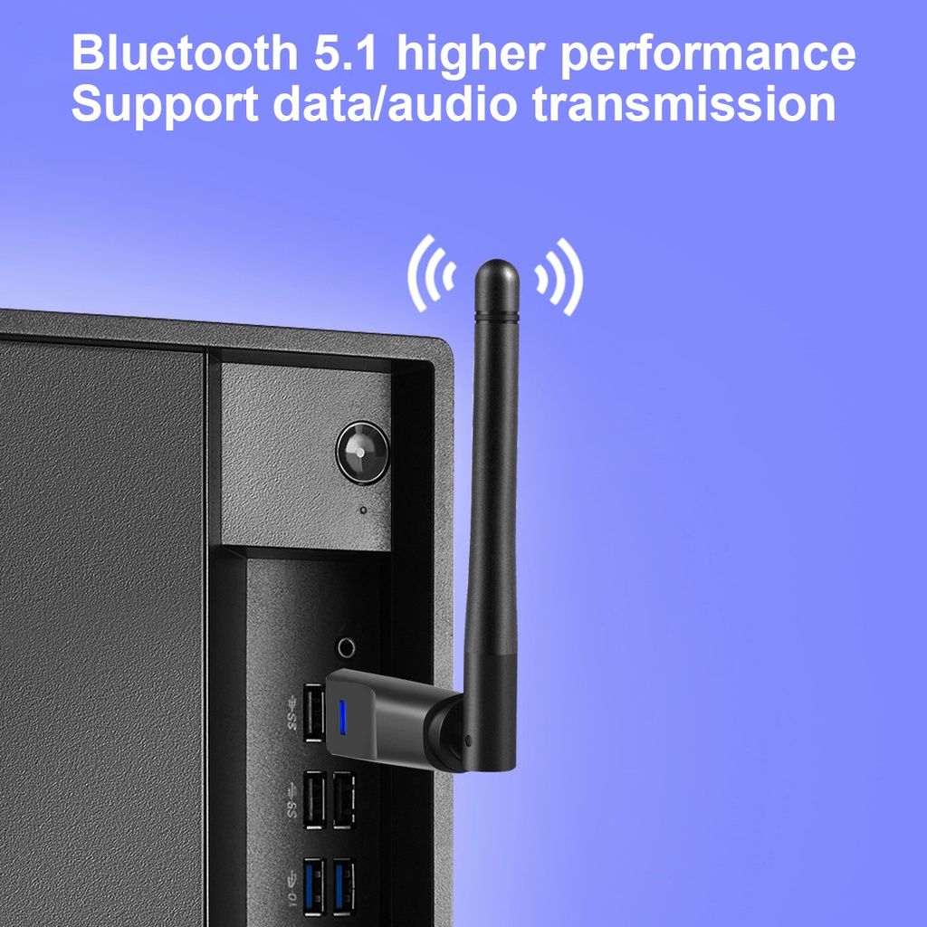 Bộ chuyển đổi FONKEN USB bluetooth 5.1 / 5 3 100m dongle aptx cho máy in / bàn phím / chuột không dây