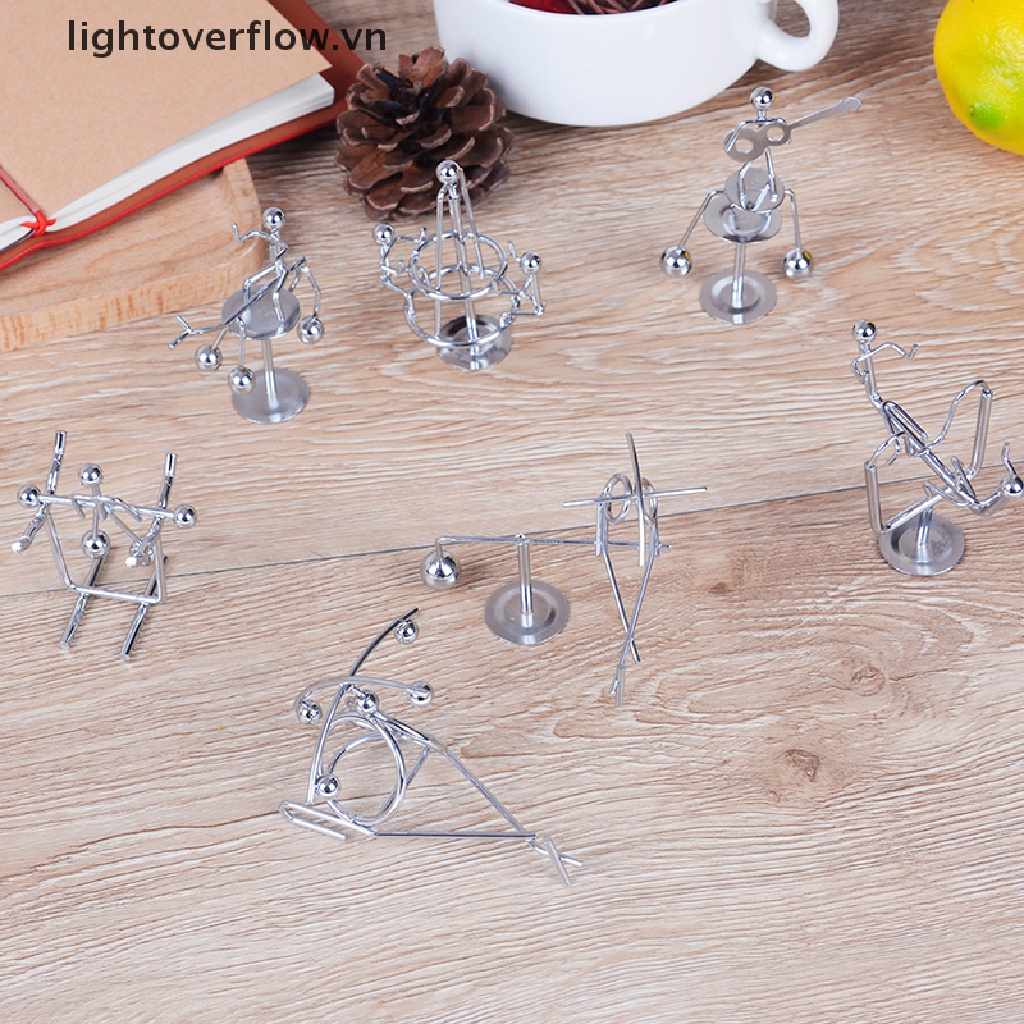 [lightoverflow] Đồ Chơi Bóng Cân Bằng Newton 'S Mini Cổ Điển Khoa Học Vui Nhộn Để Bàn Văn Phòng [VN]