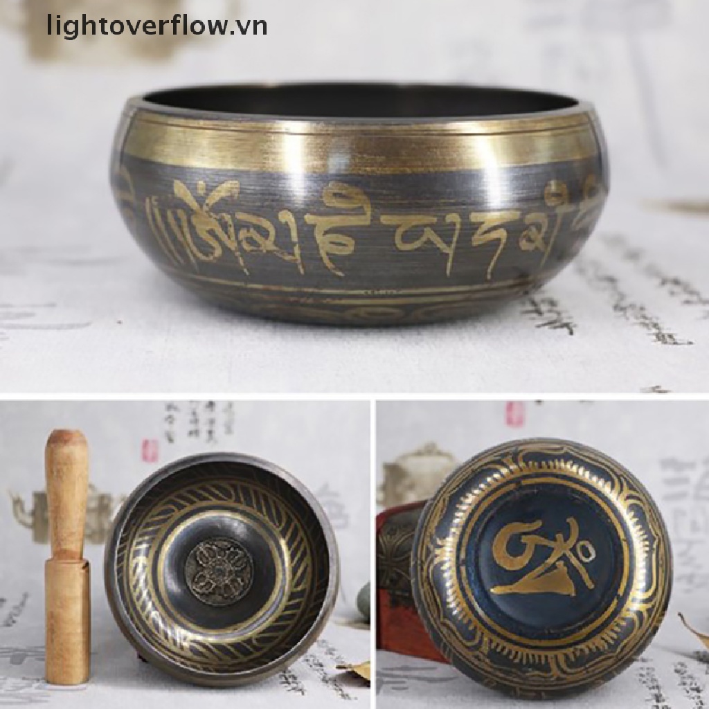 Bát Gõ Chuông Phật Giáo Tây Tạng Bằng Kim Loại Tiện Dụng