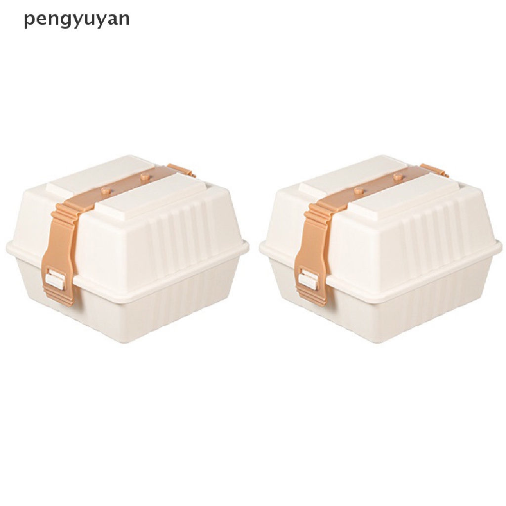 1 Hộp Đựng Burger 19CM Có Thể Tái Sử Dụng Kèm Nắp Chống Rò Rỉ