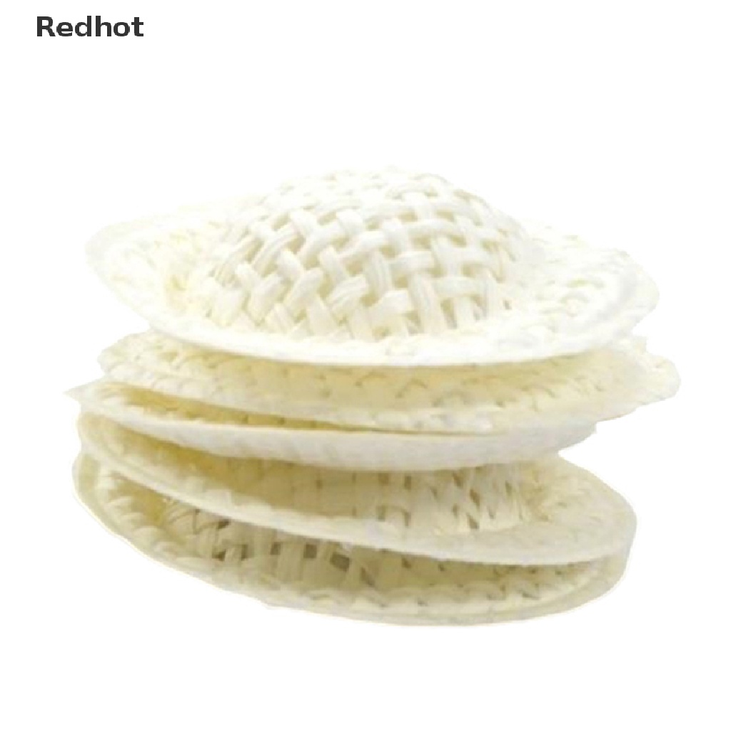 Set 10 Nón Rơm Mini 4cm Trang Trí Nhà Búp Bê