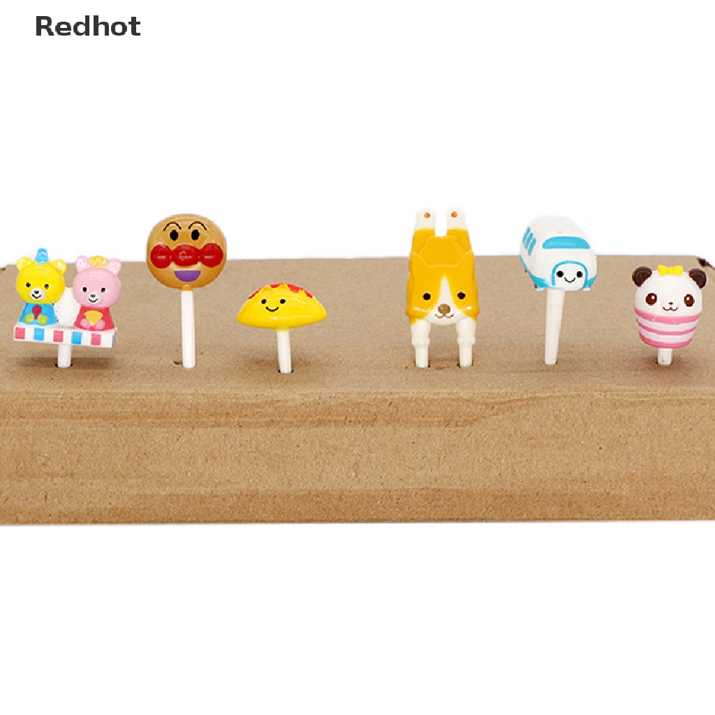 &lt; Redhot &gt; Bộ 5 Nĩa Ăn Trái Cây Hình Động Vật Hoạt Hình Sáng Tạo Cho Bé