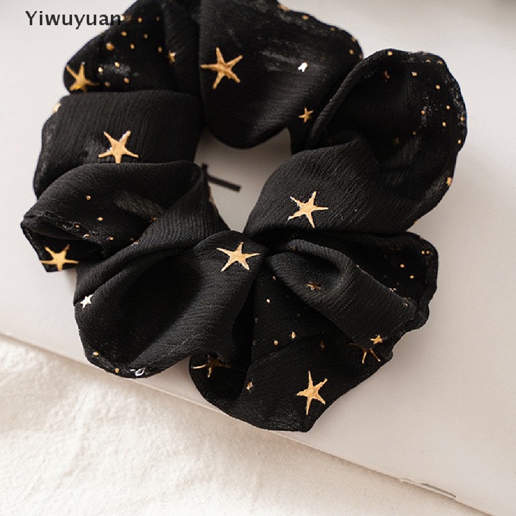 &lt; Yiwuyuan &gt; Dây Buộc Tóc Cao Su Co Giãn In Họa Tiết Sáng Ngọt Ngào Cho Nữ Giảm Giá