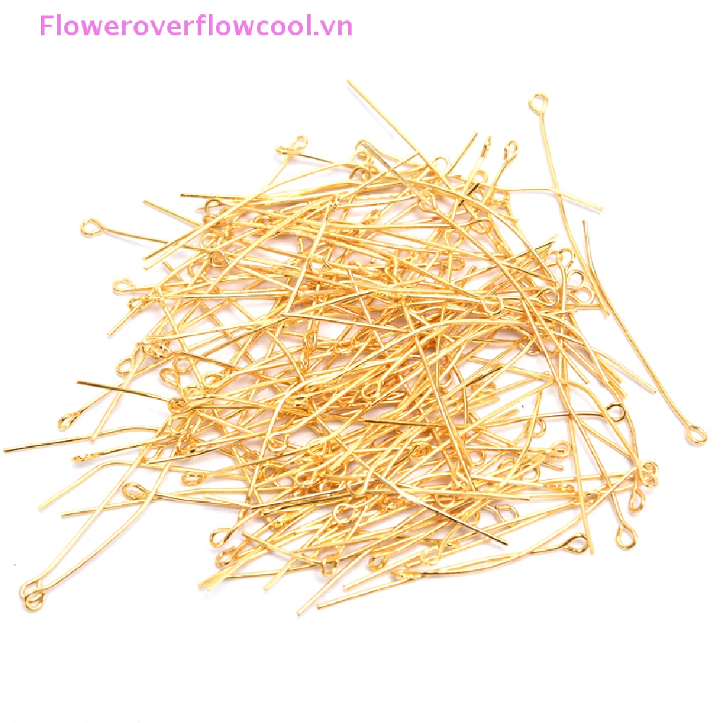 Set 200 Ghim Kim Loại Xỏ Lỗ Dùng Để Làm Bông Tai