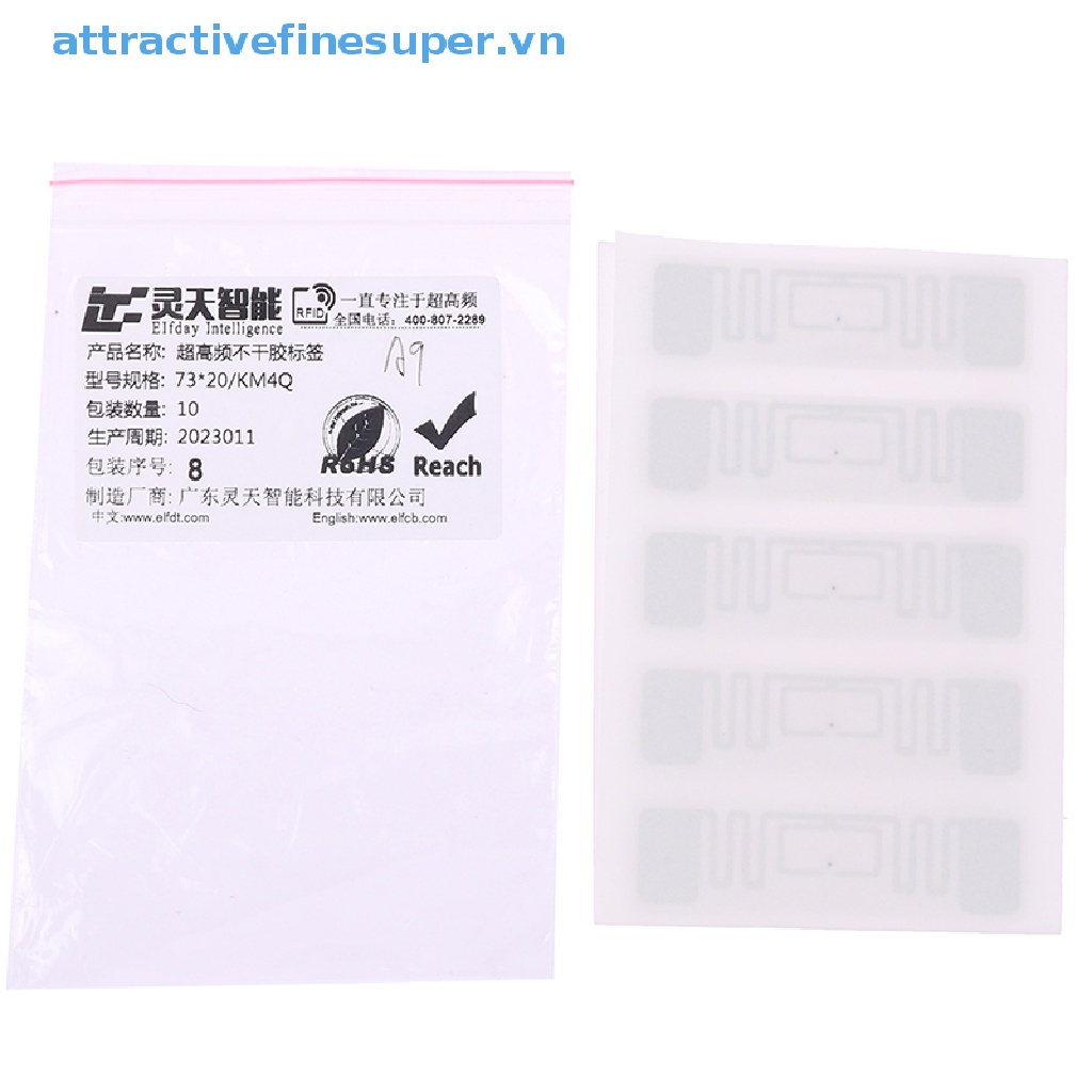 Set 10 Nhãn Dán KM4 / KM4Q / KU5 / U8 / U9 RFID Đa Năng Tiện Dụng