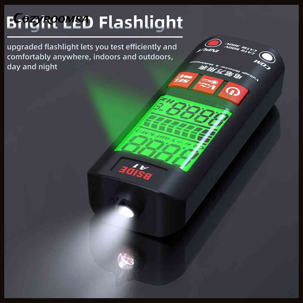 Thiết Bị Kiểm Tra Điện Áp 600V AC / DC Có Màn Hình LCD