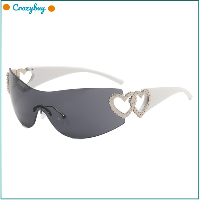 Kính Mát Hình Trái Tim Không Gọng Thời Trang