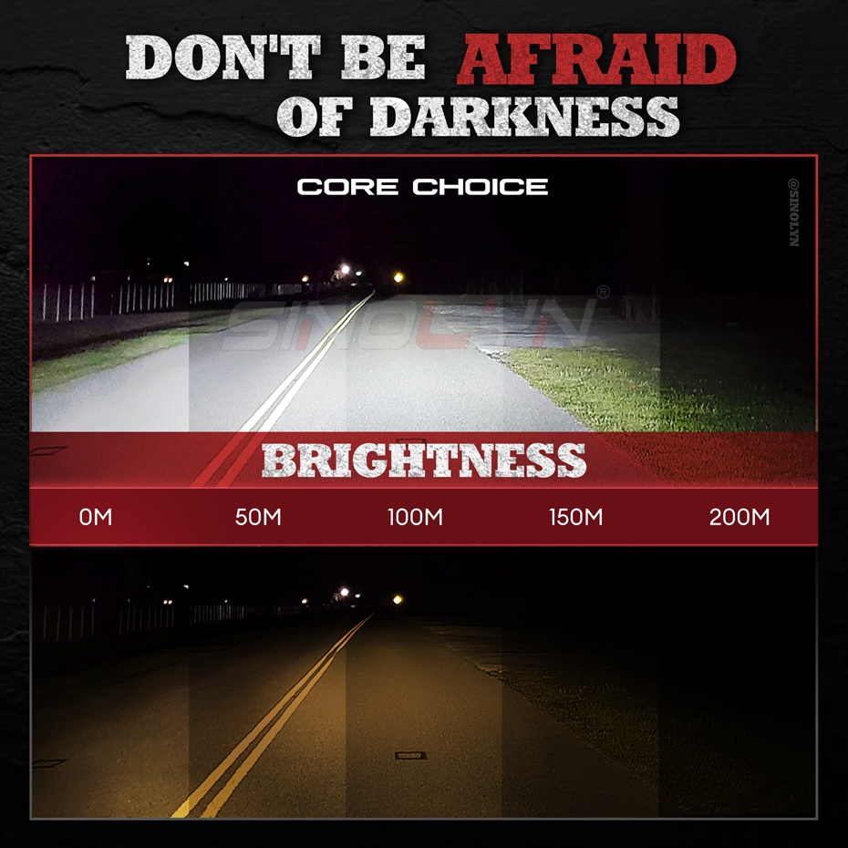 Đèn Pha LED 24V H4 H7 H1 H11 12 Bóng Công Suất Cao 100W Chuyên Dụng Cho Xe Tải / Ô Tô