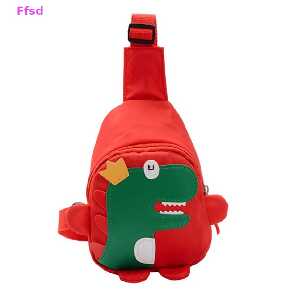 {Ffsd} Bán Chạy Ba Lô Đeo Chéo Ngực / Ngực Hình Khủng Long Hoạt Hình Dễ Thương Cho Bé Trai /