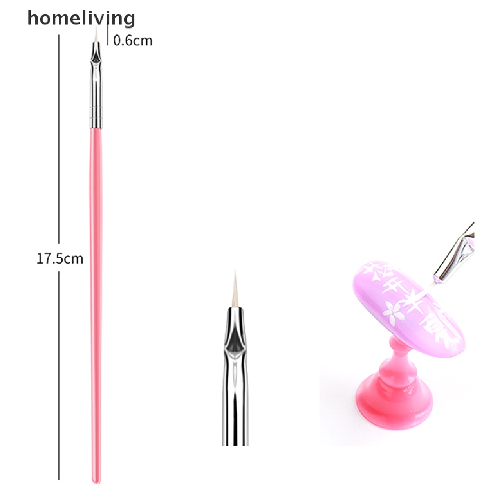 Bộ 15 Cọ Vẽ Móng Tay Nghệ Thuật DIY Cán Pha Lê