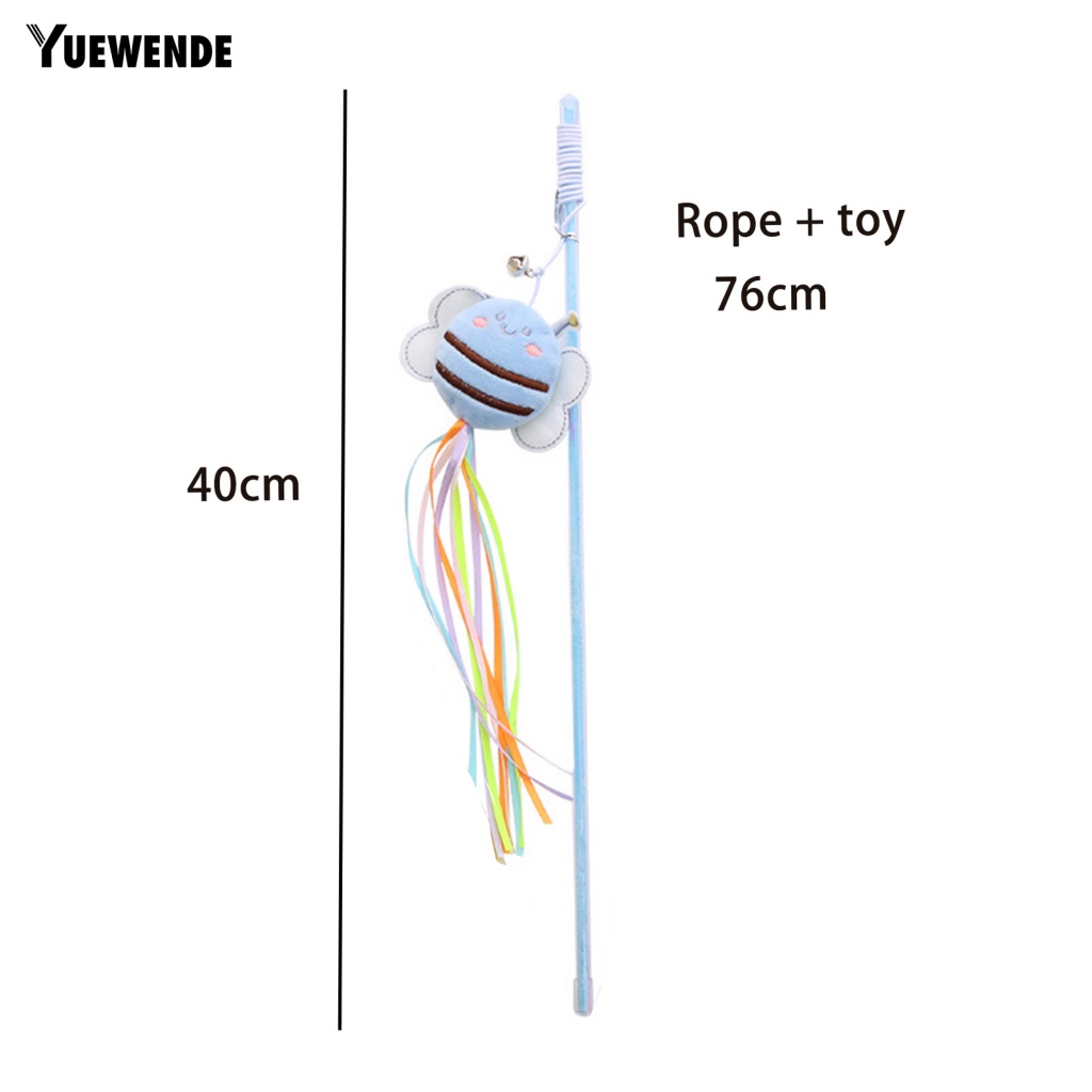 Gậy Trêu Đùa Mèo Màu Sắc Sống Động Có Chuông