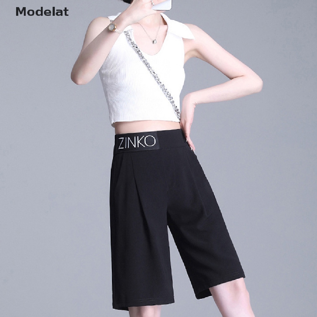 Quần Short Lưng Cao Màu Đen Phong Cách Hàn Quốc Thời Trang Mùa Hè Cho Nữ