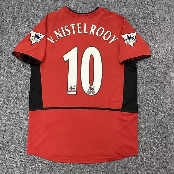 2002 / 2003 / 2004 Áo Thun Tay Ngắn Và Tay Dài Của BECAHAM C.Honaldo VAN Niselrooy ROONEY ROONEY