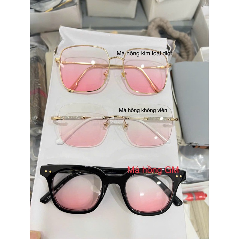 Kính Má Hồng Kim Loại Mảnh Đẹp Đi Ngày Đêm hottrendy nhiều mẫu mới