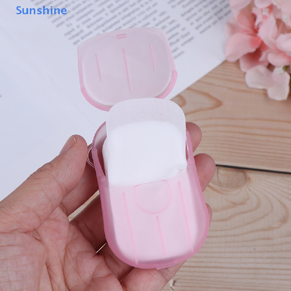 Hộp 20 Xà Phòng Giấy Mini Dùng Một Lần Tiện Dụng