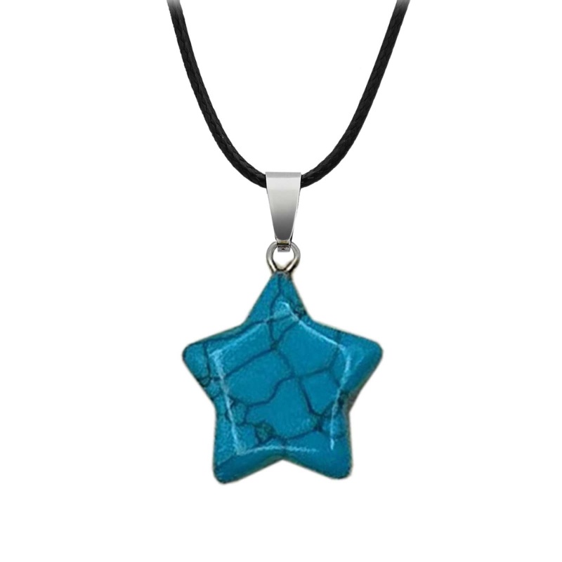 Vòng cổ Da Mặt Hình Ngôi Sao Thời Trang Cho Nữ