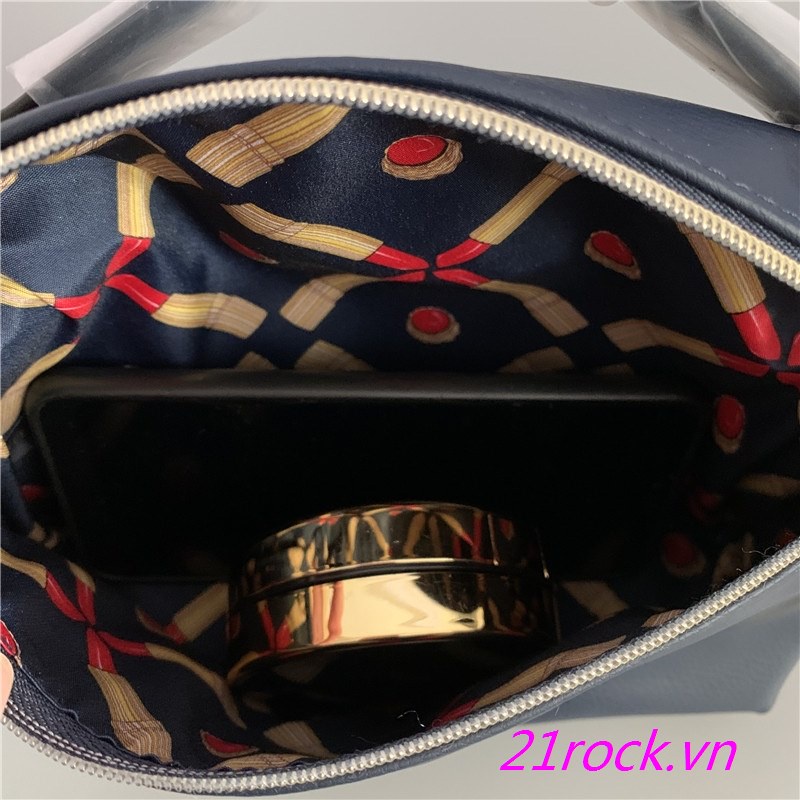 Bán Chạy ~ Túi Đựng Mỹ Phẩm Estee Lauder Da Pu Mềm Màu Xanh Navy Phong Cách Mới