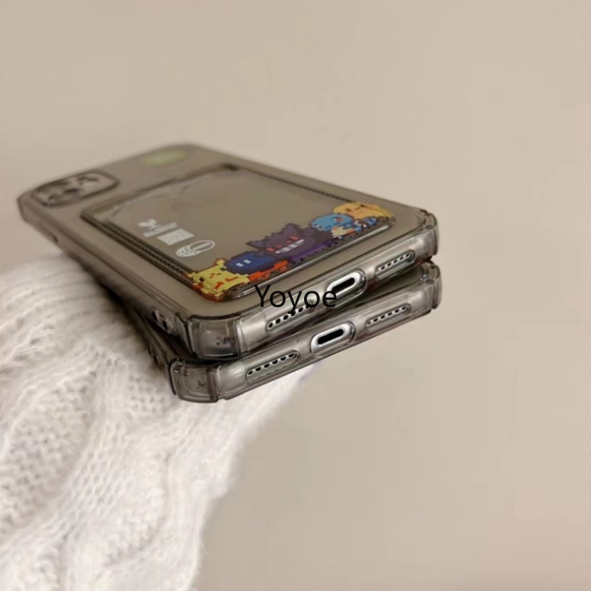 Ốp Điện Thoại TPU Mềm Chống Sốc Có Ngăn Đựng Thẻ Cho IPhone 14 13 12 11 Pro X XS Pro Max XR 7 8 Plus SE