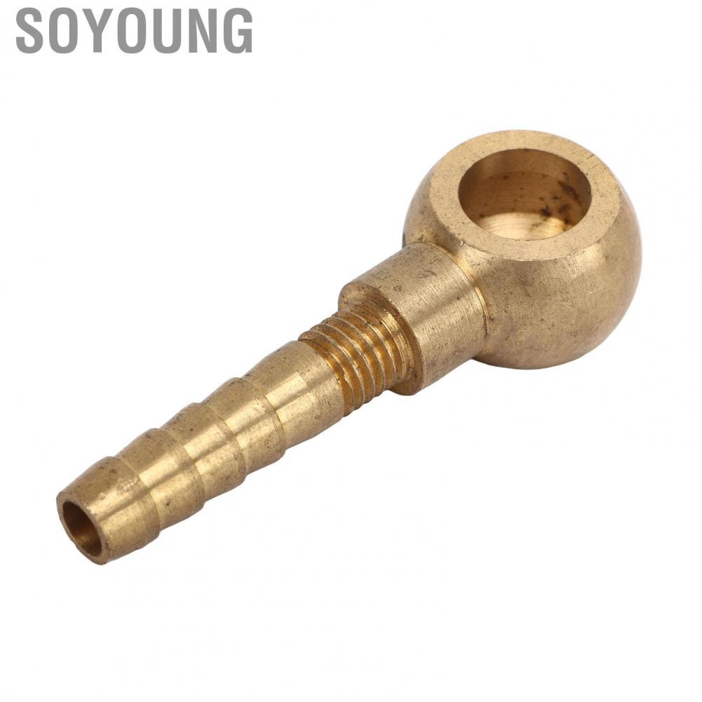 Soyoung Turbine Water Cooling Fluid Banjo Connector Bolt  10mm Turbo Fitting Length M14x1.5mm To 3/8 for Brake System Car