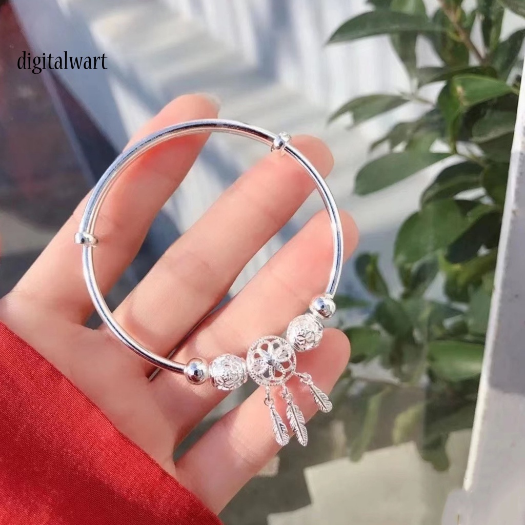 Kỹ Thuật Số| Vòng Đeo Tay Hình Tròn Phối Lông Vũ Nhiều Màu Sắc Tùy Chỉnh Thời Trang Cho Nữ