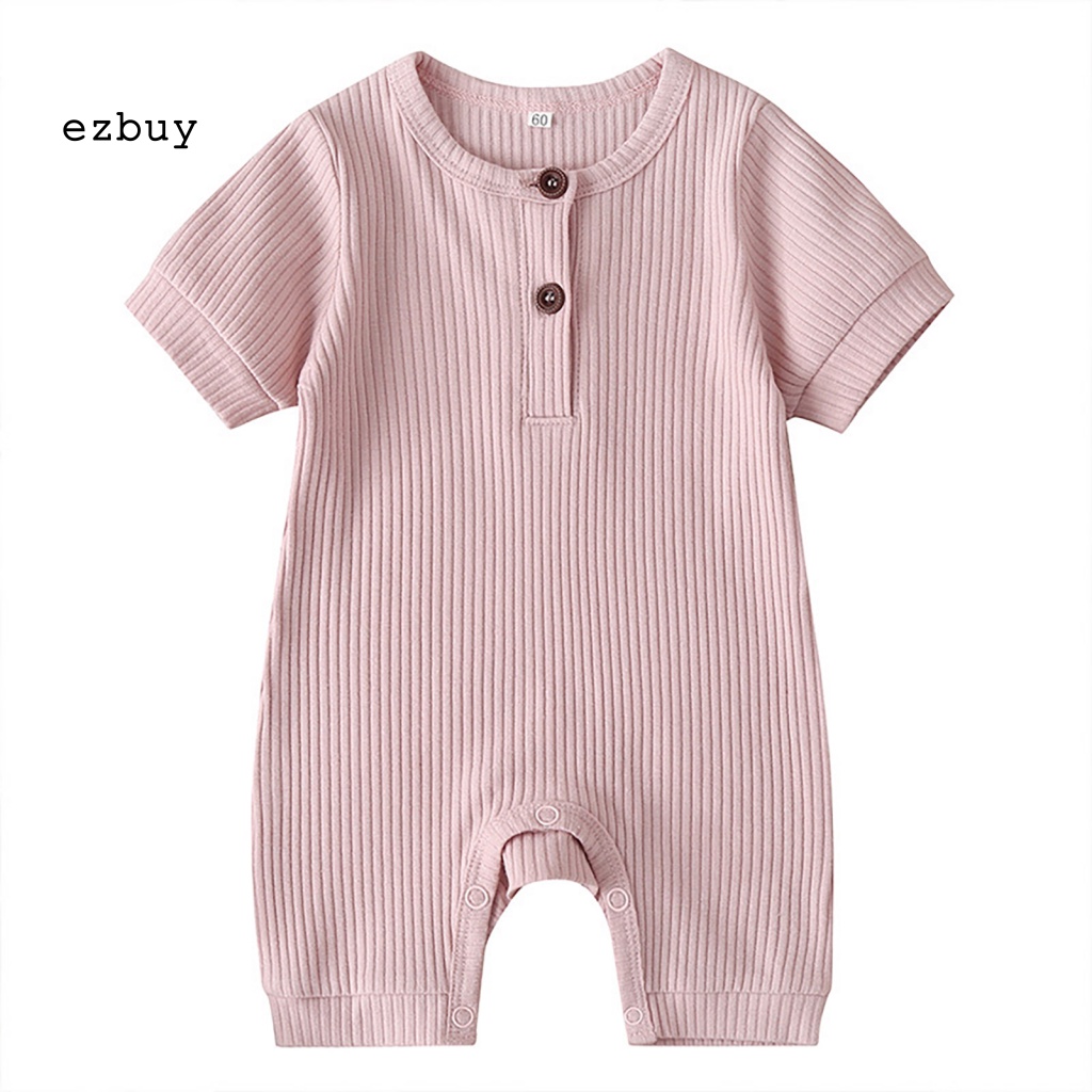 Bộ Áo Liền Quần Tay Ngắn Chất Liệu Cotton Thoáng Khí Thời Trang Cho Bé