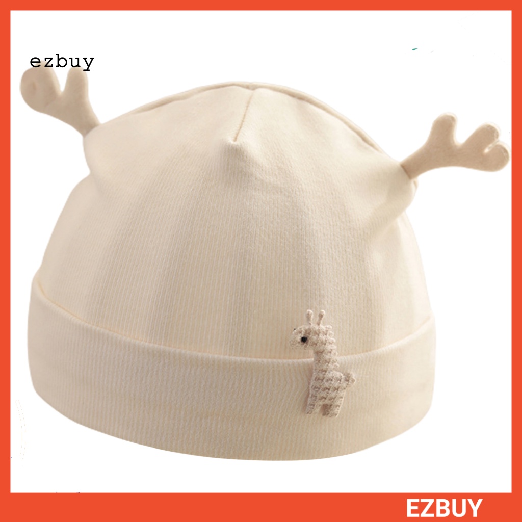 Mũ Cotton Giữ Ấm Thoáng Khí Thiết Kế Dễ Thương Cho Bé Sơ Sinh