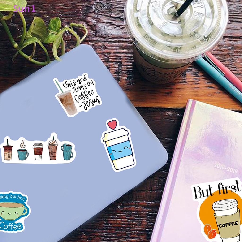 Sun1 &gt; 50 Nhãn Dán PVC Hình Đồ Uống Mùa Hè Có Mùi Hương Sáng Tạo