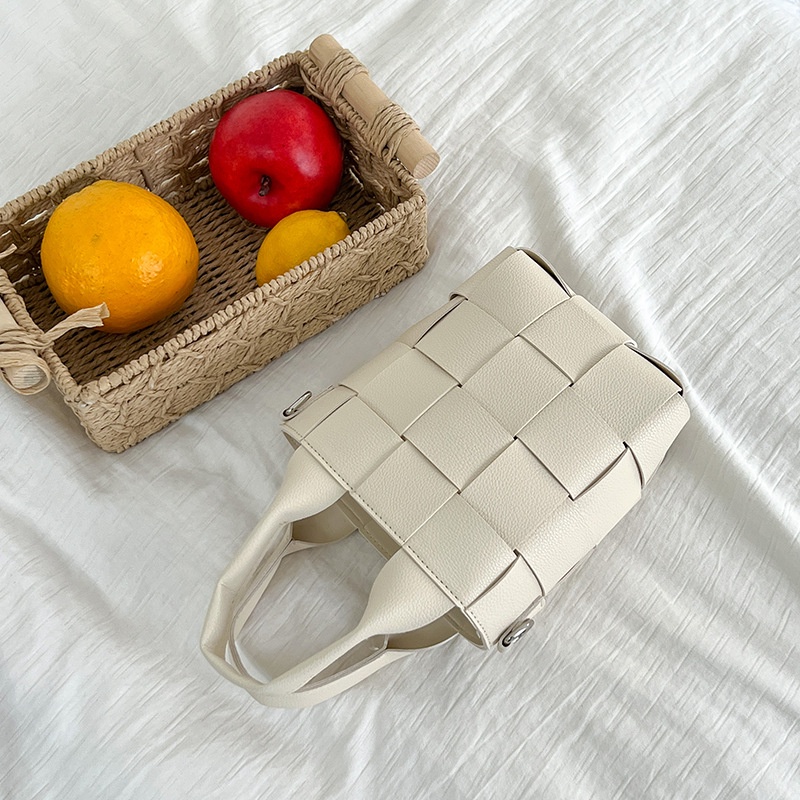 Túi Xách Da PU Hình Trụ Thời Trang Mùa Hè 2023 Phong Cách Hàn Quốc Cho Nữ