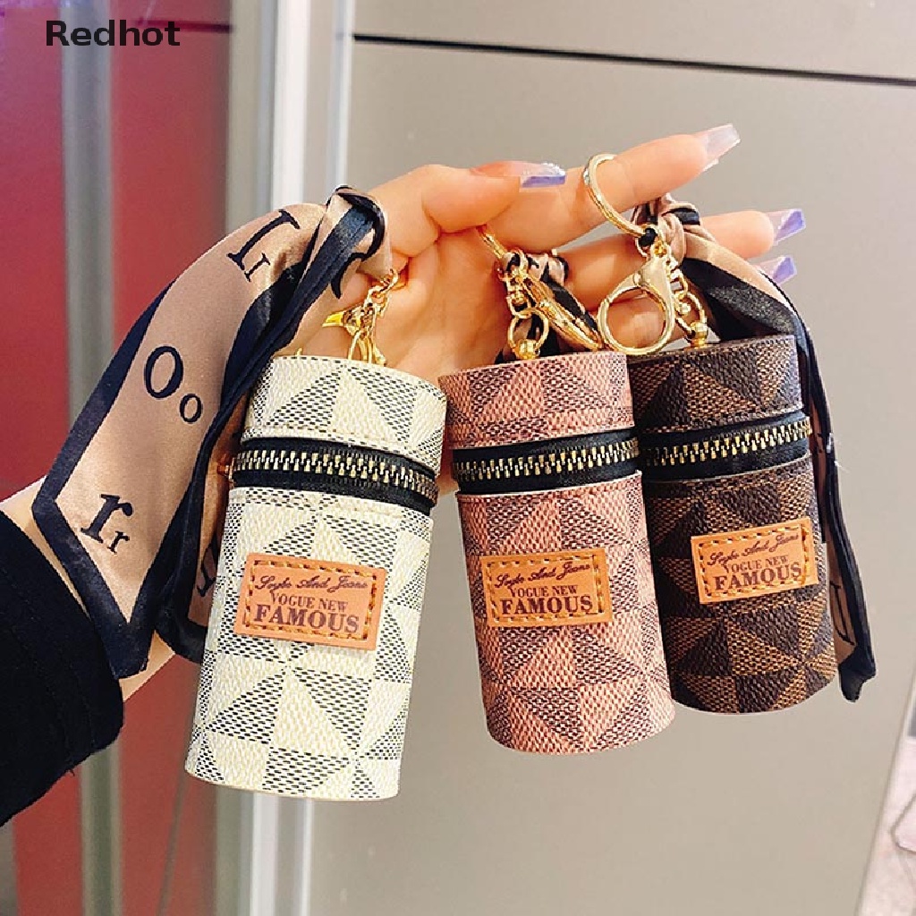 &lt; Redhot &gt; Túi Da Đựng Chìa Khóa / Khăn Quàng Cổ / Móc Khóa Bằng Lụa Hình Đôi Môi Cho Nữ Đa