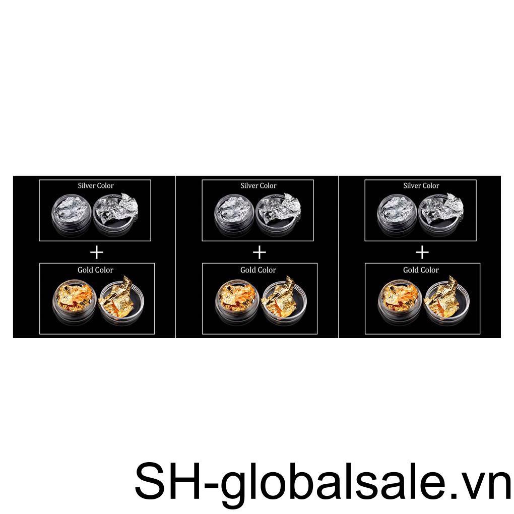 1 / 2 / 3 / 5 Cuộn Giấy Foil Lấp Lánh Dán Móng Nghệ Thuật