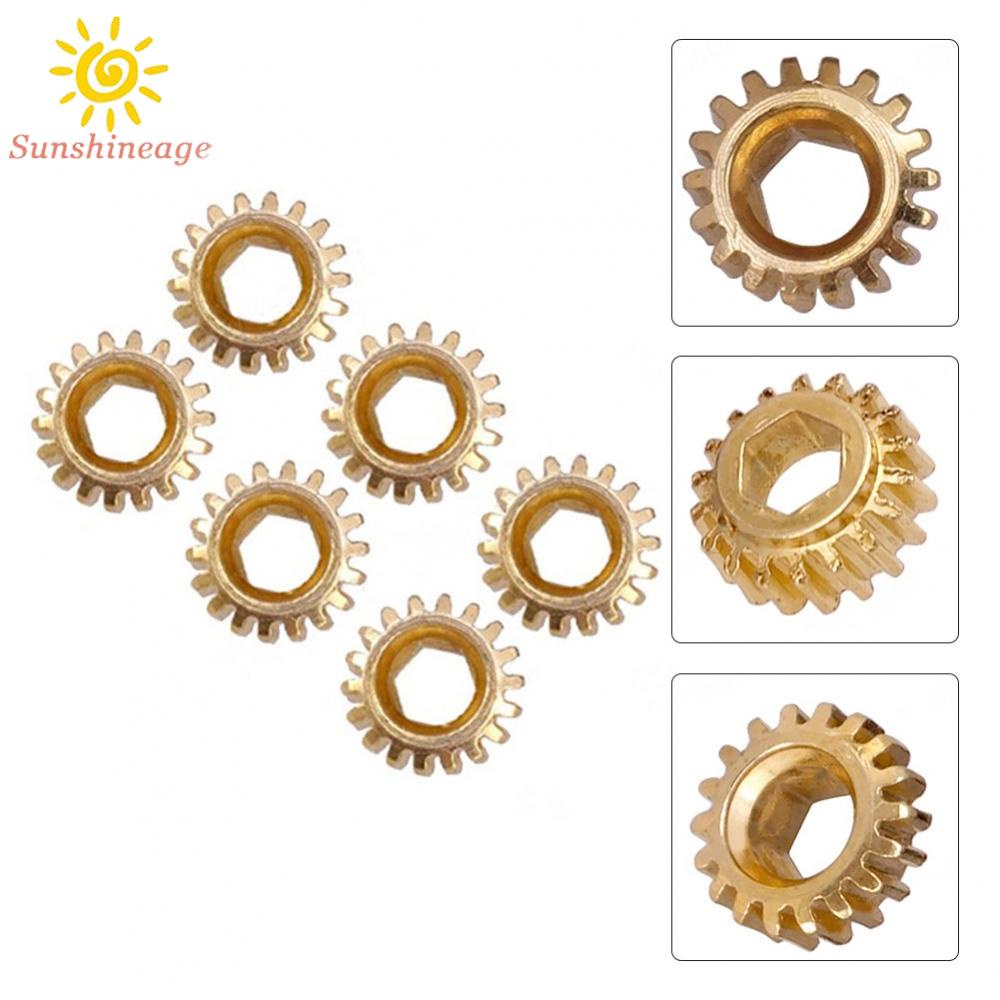 Set 6 Đầu Vặn Điều Chỉnh Lỗ Đàn Guitar Màu Vàng Tỉ Lệ 1: 18