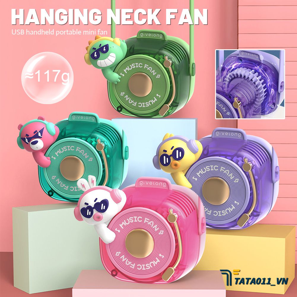2023 Quạt Mini Dễ Thương Với Quạt Hình Dj Dễ Thương Không Cánh Thể Tháo Rời Tiện Lợi [Ready Stock]