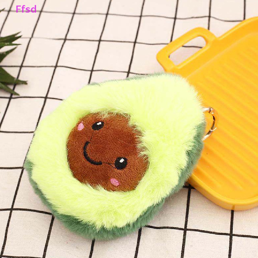 {Ffsd} Móc Khóa Hình Quả Bơ Nhồi Bông Mặt Cười Dễ Thương Trang Trí Ba Lô Học Sinh * Bán Chạy