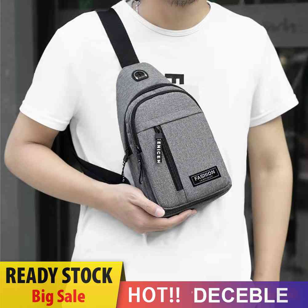 Men Casual Waist Bags Adjustable Crossbody Chest Bags Outdoor Sports Accessories