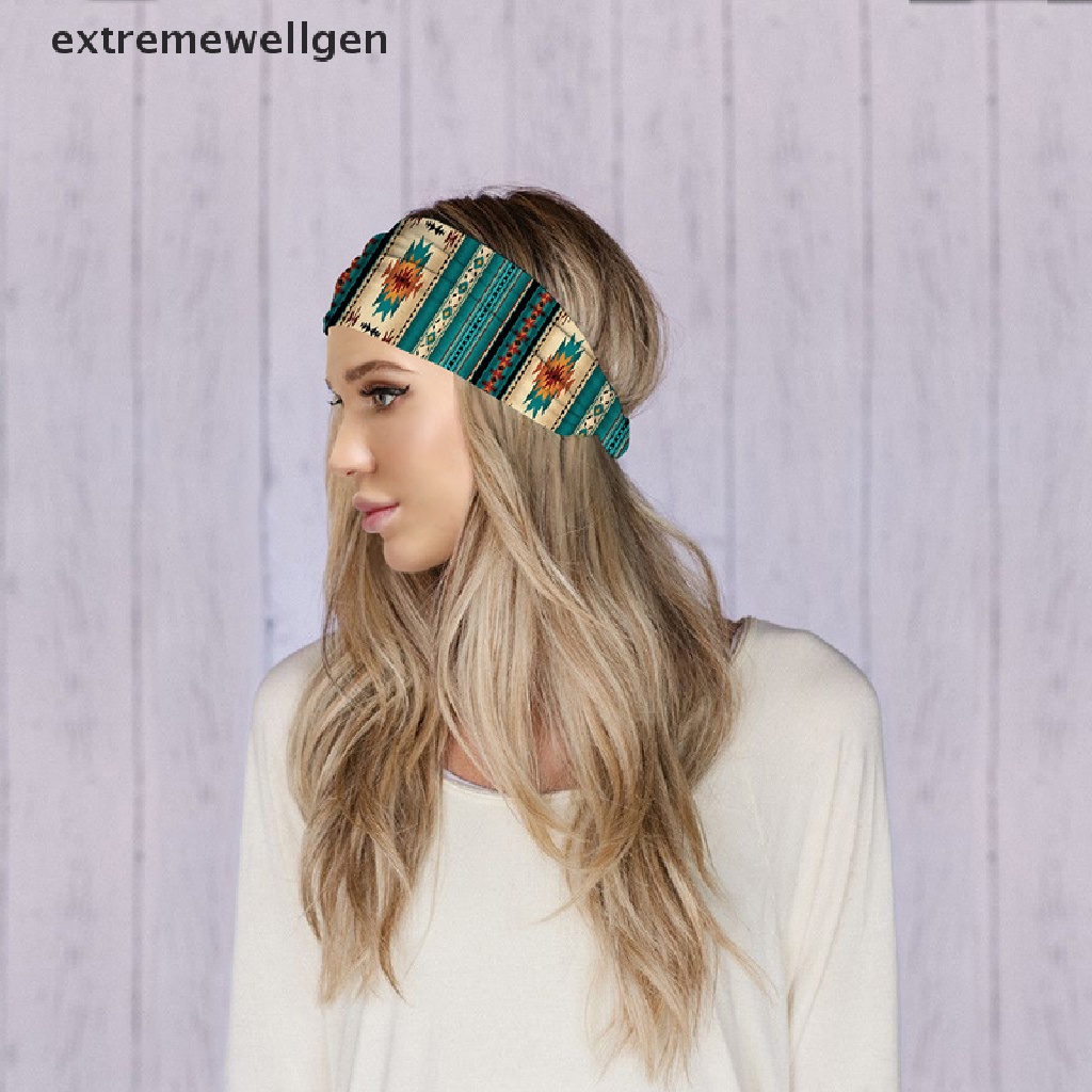 Băng Đô Bản Rộng Thấm Mồ Hôi In Họa Tiết 3D