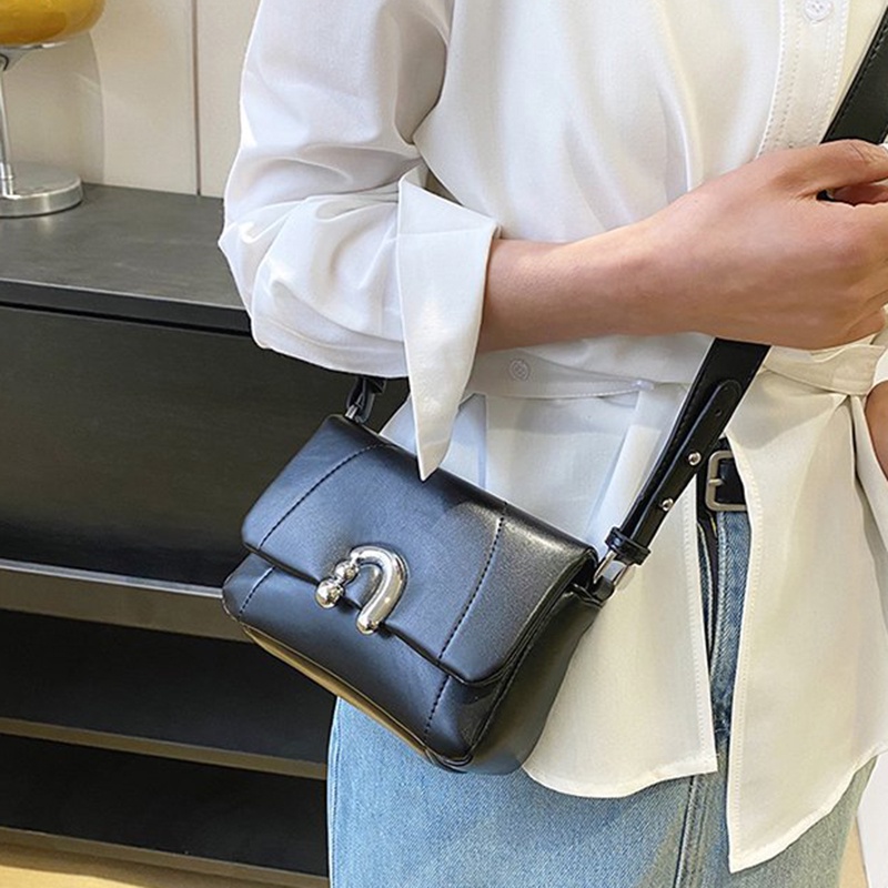 Ielgy Túi Đeo Vai / Đeo Chéo Hình Vuông Có Khóa Cài Chất Lượng Cao Thiết Kế Di Động Cho Nữ