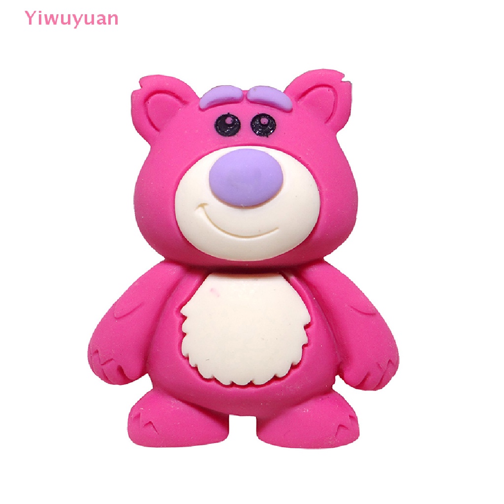 Bộ 5 Gấu Dâu Tây Nhỏ Bằng Nhựa Resin Trang Trí Sổ Tay DIY Mới